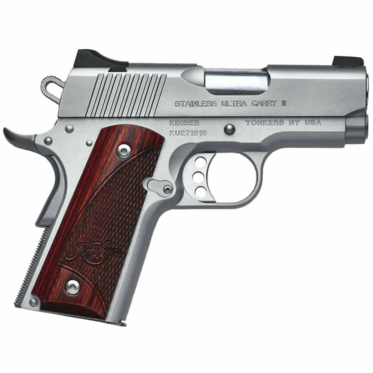 Kimber Stainless Ultra Carry II 9mm Luger 3in Stainless Pistol - 8+1 Rounds Kimber Stainless Ultra Carry II 9mm Luger 3in Stainless Pistol - 8+1 Rounds