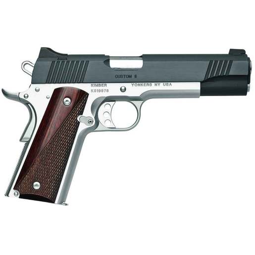 Kimber 1911 Custom II 9mm Luger 5in Black and Brush Polished Pistol - 9+1 Rounds - Black image