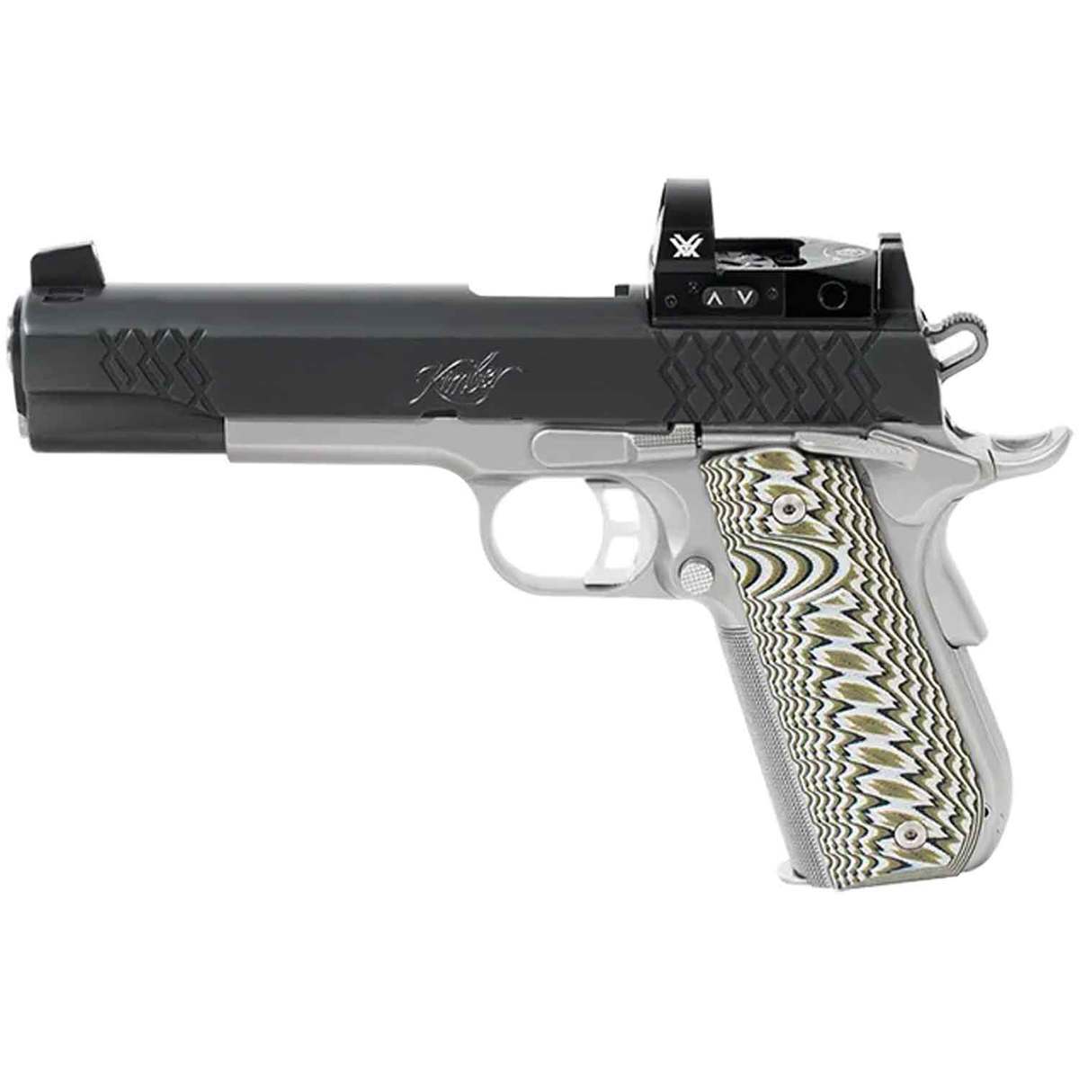 Kimber Aegis Elite Cutsom (OI) With Venom Optic 45 Auto (ACP) 5in Stainless/Black/Brown Pistol - 8+1 Rounds - Stainless/Black/Brown Kimber Aegis Elite Cutsom (OI) With Venom Optic 45 Auto (ACP) 5in Stainless/Black/Brown Pistol - 8+1 Rounds - Stainless/Black/Brown
