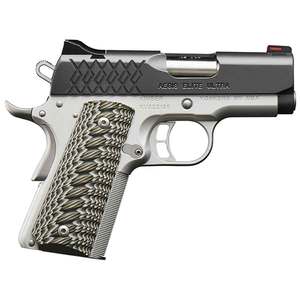 Kimber Aegis Elite 45 Auto (ACP) 4in Matte Black and Satin Silver Pistol - 7+1 Rounds Kimber Aegis Elite 45 Auto (ACP) 4in Matte Black and Satin Silver Pistol - 7+1 Rounds