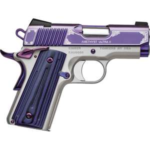 Kimber Amethyst Ultra II 45 Auto (ACP) 3in Matte Stainless/Amethyst Purple Pistol - Rounds 7+1