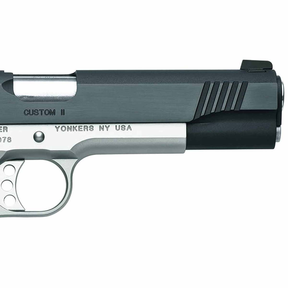 Kimber Custom II Two Tone 45 Auto (ACP) 5in Stainless/Rosewood Pistol - 7+1 Rounds Kimber Custom II Two Tone 45 Auto (ACP) 5in Stainless/Rosewood Pistol - 7+1 Rounds