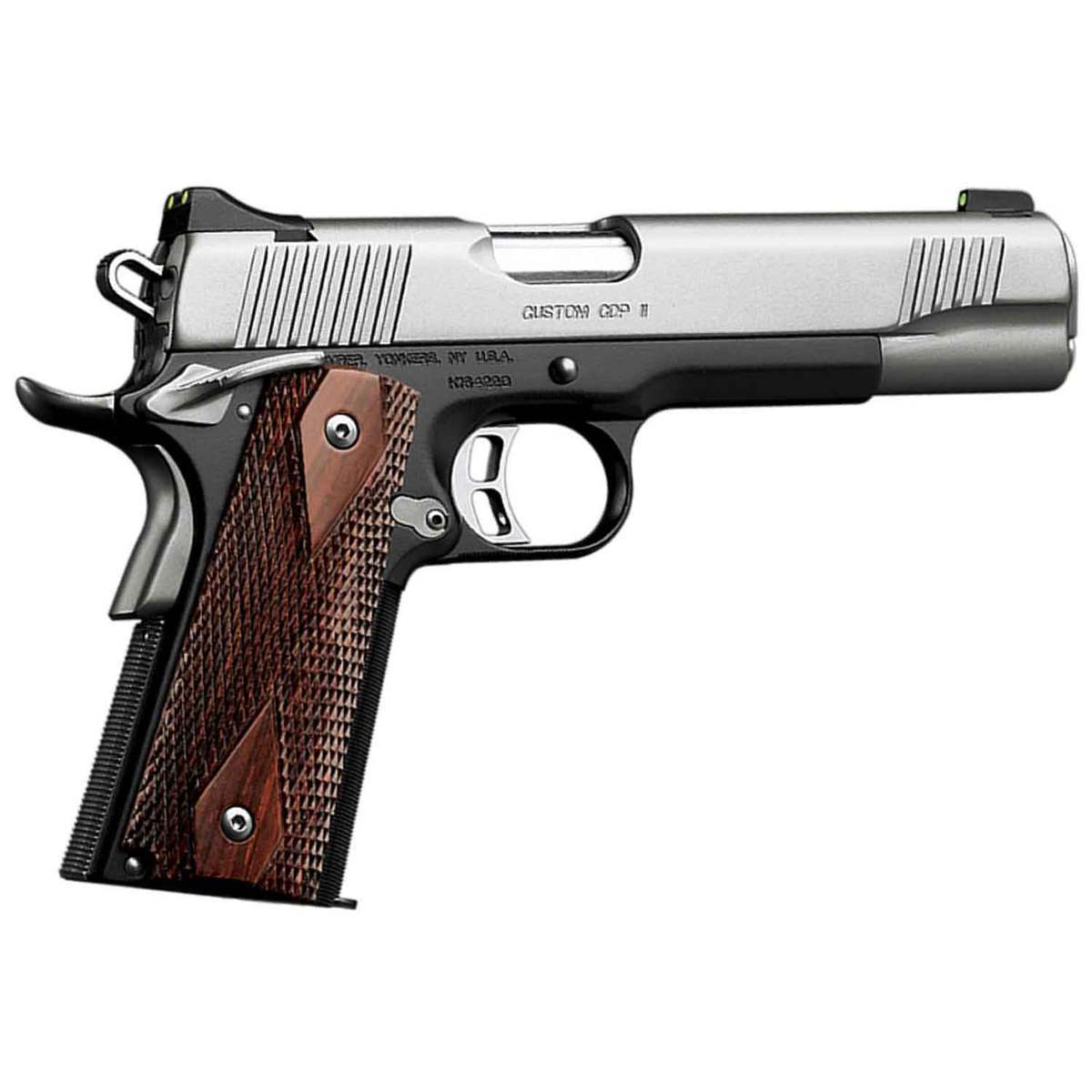 Kimber Custom CDP II 45 Auto (ACP) 5in Black/Stainless Pistol - 7+1 Rounds - California Compliant Kimber Custom CDP II 45 Auto (ACP) 5in Black/Stainless Pistol - 7+1 Rounds - California Compliant