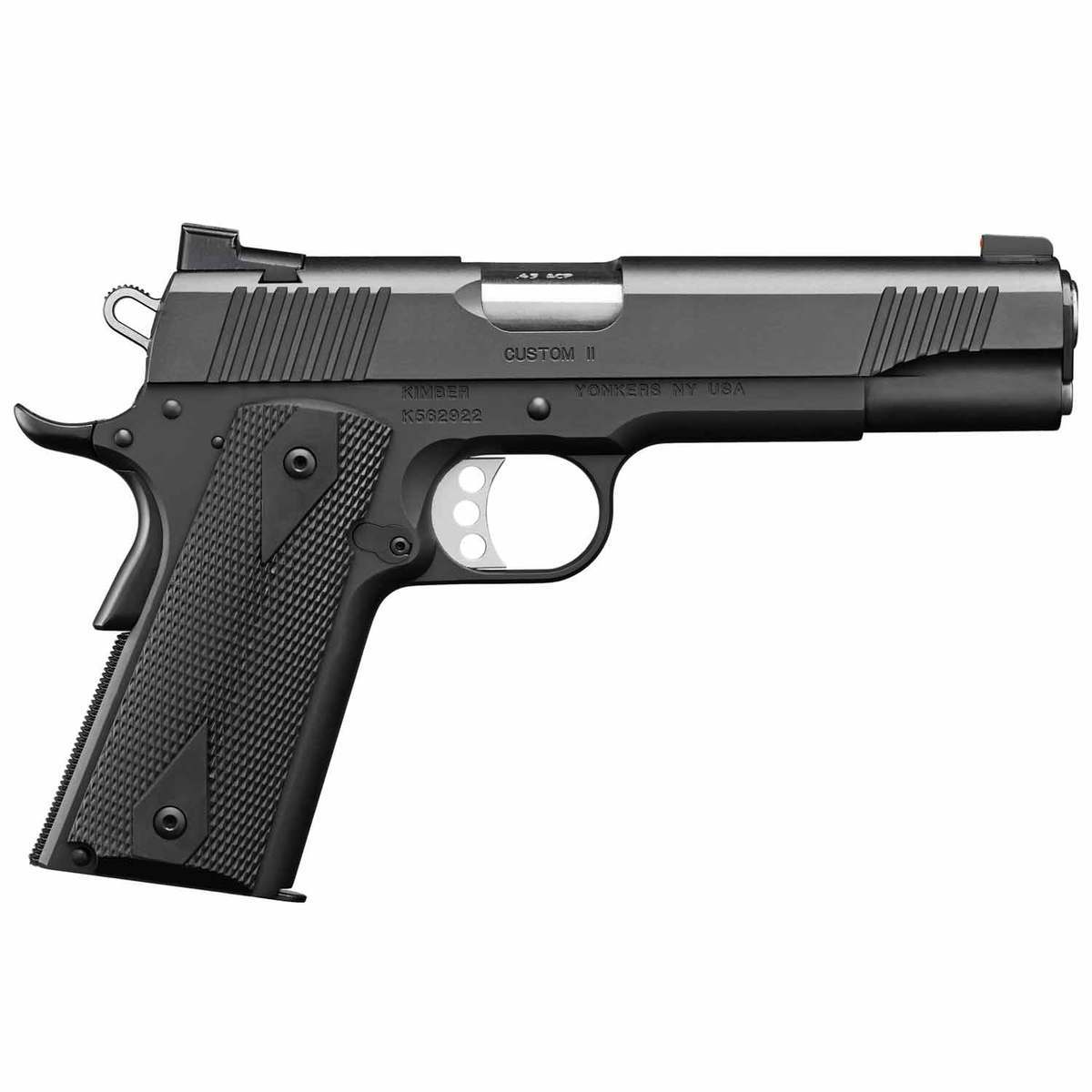 Kimber Custom II 45 Auto (ACP) 5in Black Pistol - 8+1 Rounds - Black Kimber Custom II 45 Auto (ACP) 5in Black Pistol - 8+1 Rounds - Black