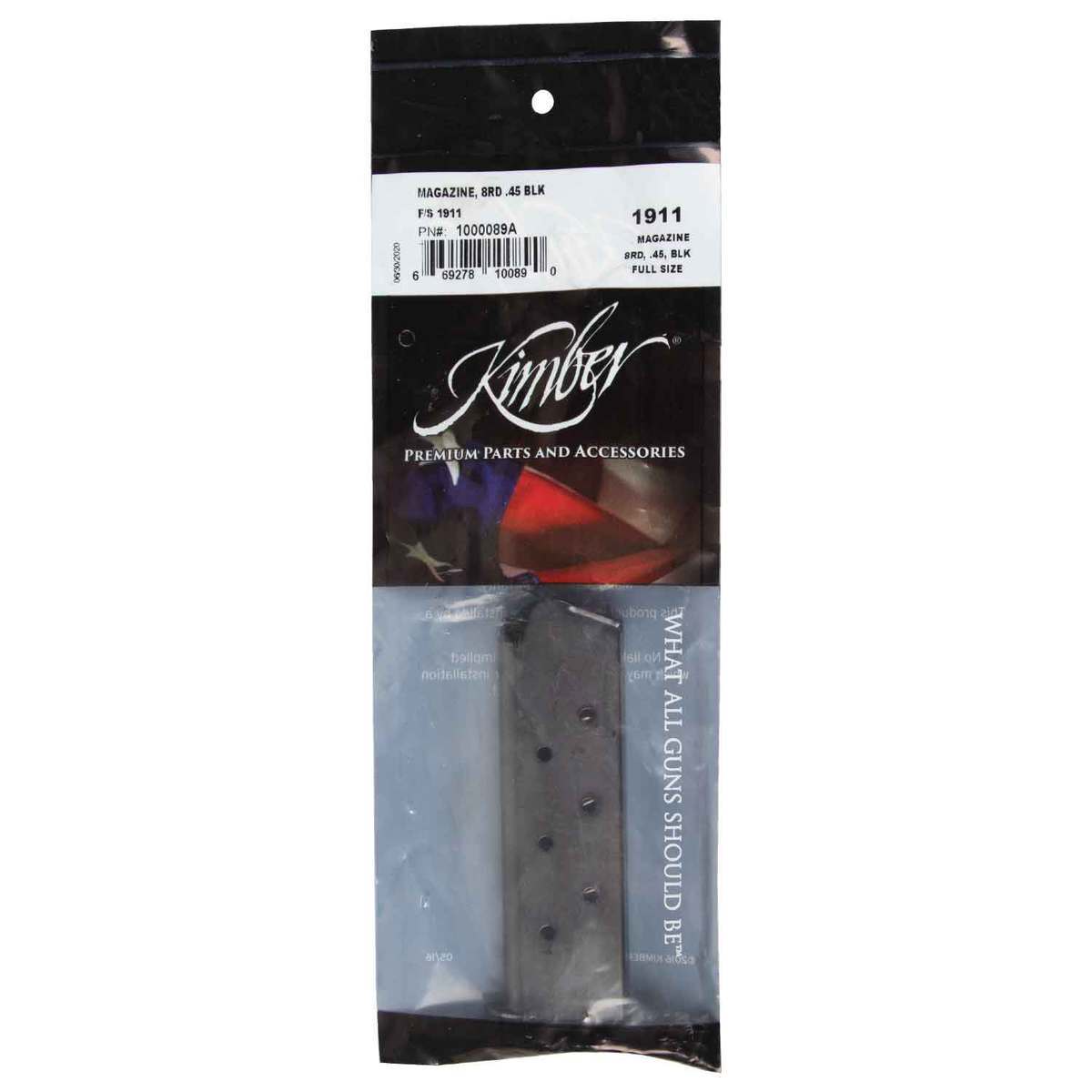 Kimber Custom/Pro 45 Auto (ACP) Handgun Magazine - 8 Rounds - Black Kimber Custom/Pro 45 Auto (ACP) Handgun Magazine - 8 Rounds - Black
