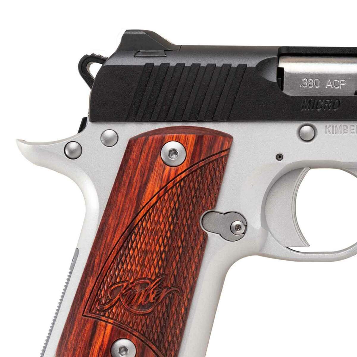 Kimber Micro 380 Auto (ACP) 2.75in Brush Polish/Satin Silver Pistol - 7+1 Rounds - Stainless/Matte Black Kimber Micro 380 Auto (ACP) 2.75in Brush Polish/Satin Silver Pistol - 7+1 Rounds - Stainless/Matte Black
