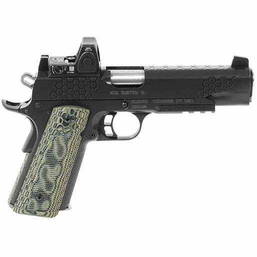 Kimber KHX Custom OI With Trijicon RMR Type2 Optic 10mm Auto 5in Black/Green Pistol - 8+1 Rounds - Green image