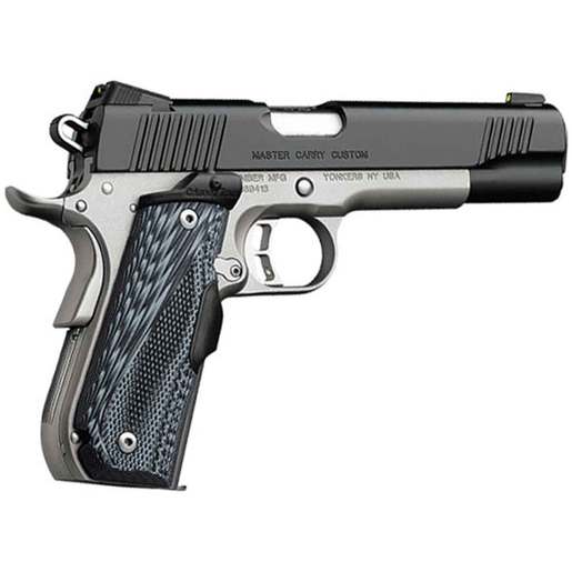 Kimber Master Carry 45 Auto (ACP) 3in Matte Black & Satin Silver/Blued Pistol - 7+1 Rounds - Black image