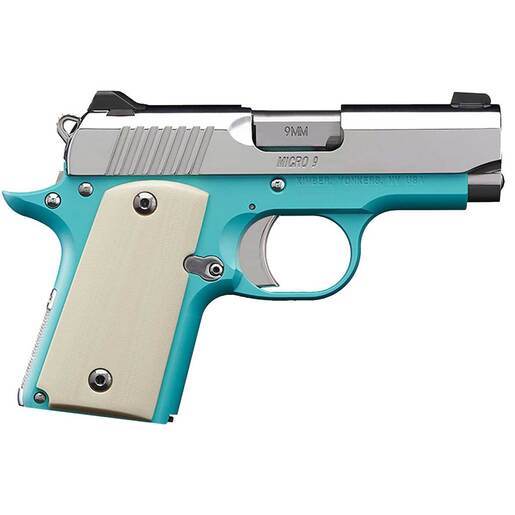 Kimber Micro 9 Bel Air 9mm 3.15in Bel Air Blue Pistol - 7+1 Rounds - Blue Subcompact image