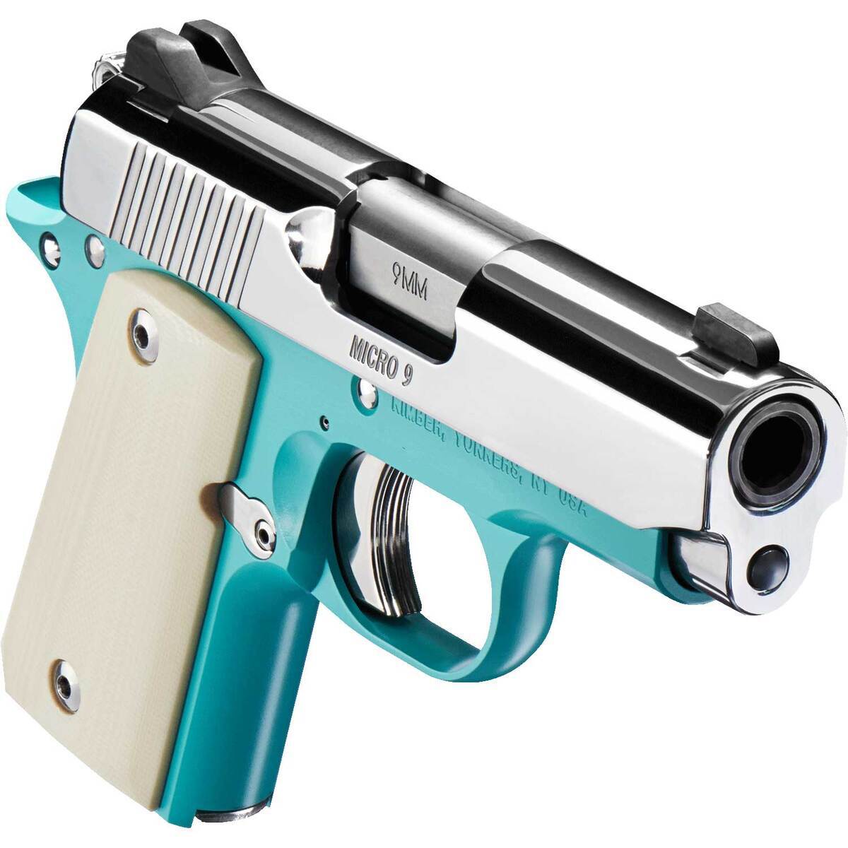 Kimber Micro 9 Bel Air 9mm 3.15in Bel Air Blue Pistol 7+1 Rounds