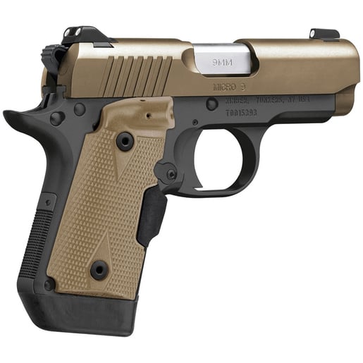 Kimber Micro 9 Desert Tan 9mm Luger 3.15in Tan Pistol - 7+1 Rounds - Subcompact image