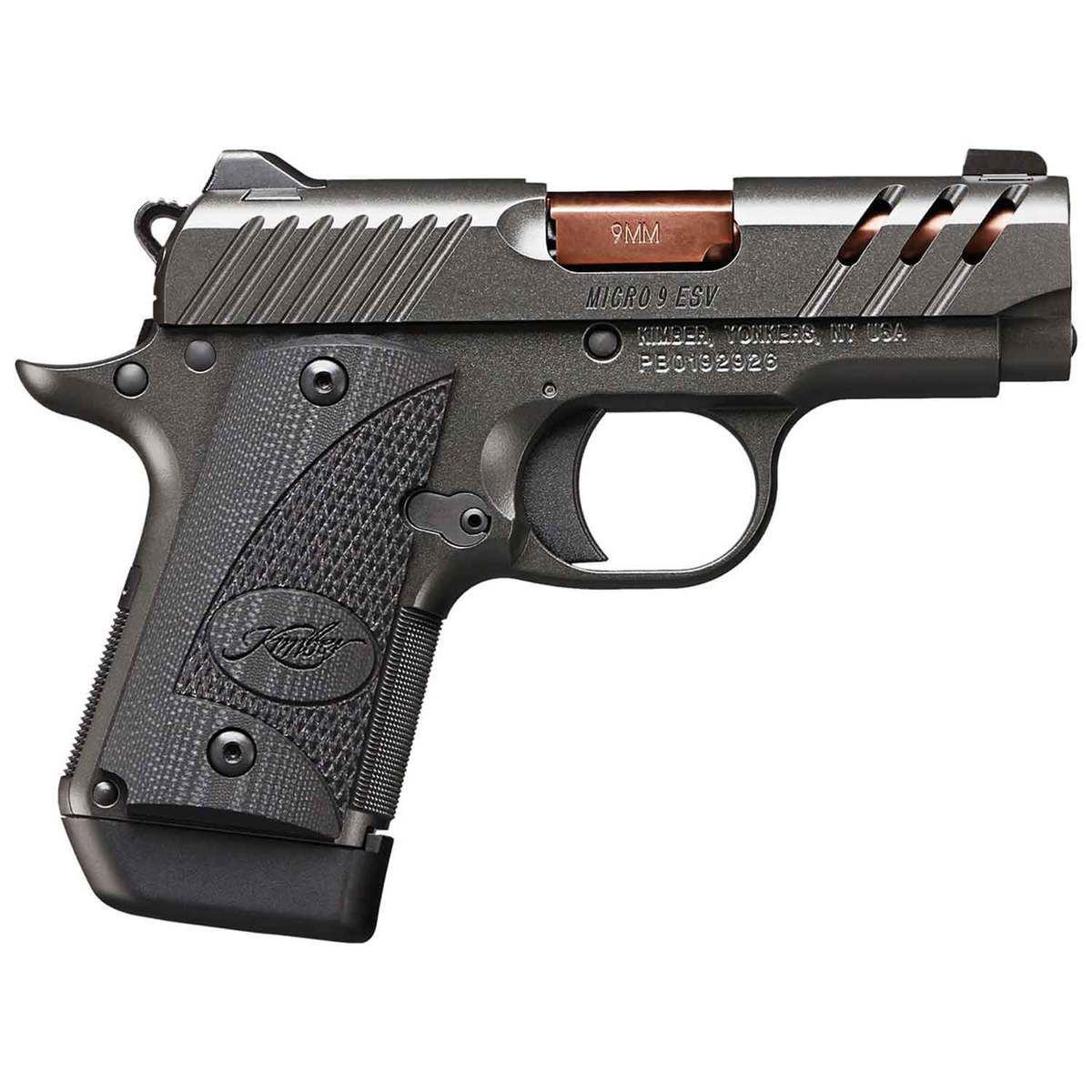 Kimber Micro 9 ESV 9mm Luger 3.15in Gray Pistol - 7+1 Rounds Kimber Micro 9 ESV 9mm Luger 3.15in Gray Pistol - 7+1 Rounds