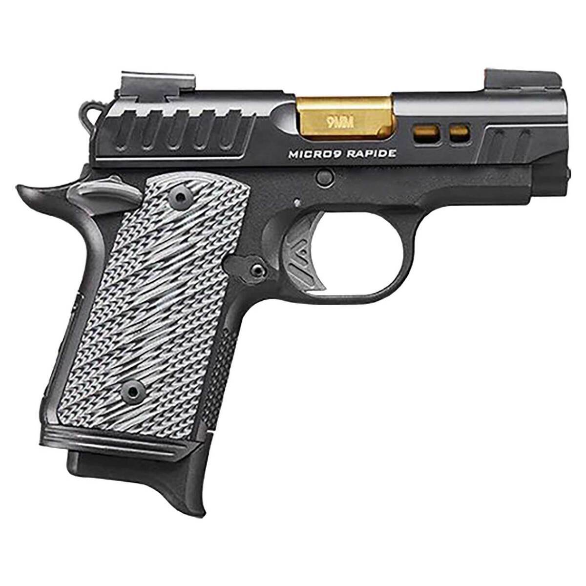 Micro 9 Kimber Micro 9 Rapide 9mm Luger 3.15in Black KimPro II Pistol - 7+1 ...