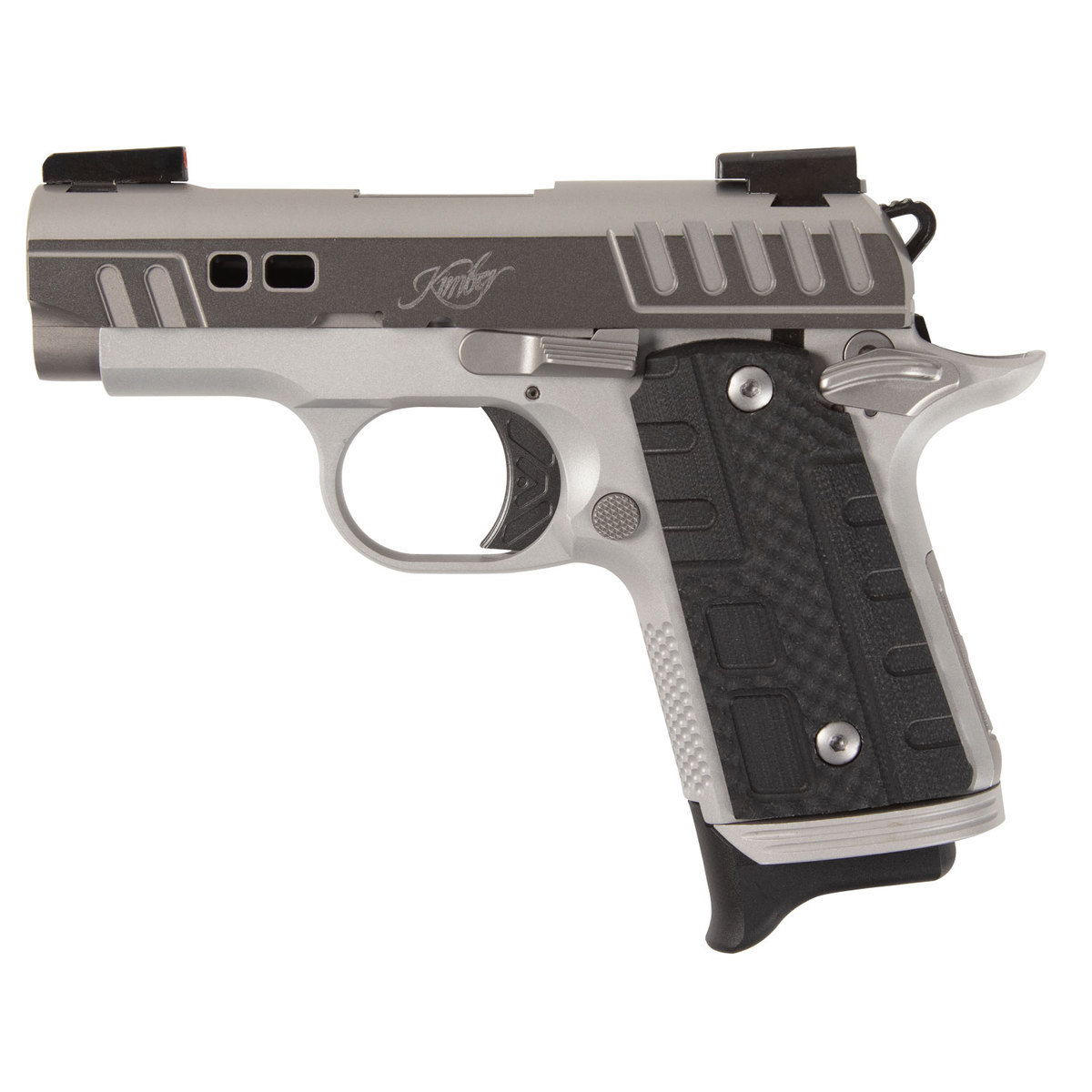 Kimber Micro 9 Rapide Black Ice 9mm Luger 3.15in Silver Pistol - 7+1 Rounds - Gray Kimber Micro 9 Rapide Black Ice 9mm Luger 3.15in Silver Pistol - 7+1 Rounds - Gray