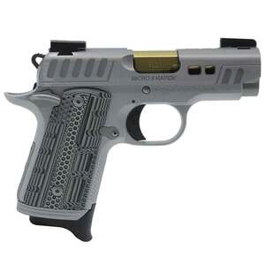Kimber Micro 9 Rapide Dawn 9mm Luger 3.15in Silver KimPro II Pistol - 7+1 Rounds