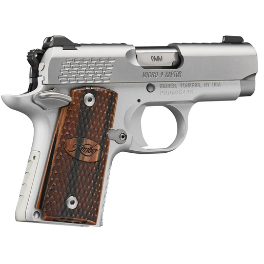 Kimber Micro 9 Raptor 9mm Luger 3.15in Stainless Pistol - 6+1 Rounds - Gray Subcompact image