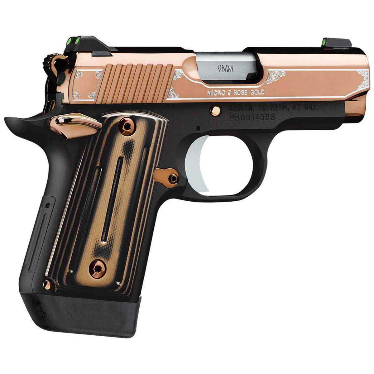 Kimber Micro 9 Rose Gold 9mm Luger 3.15in Rose Gold Pistol - 7+1 Rounds