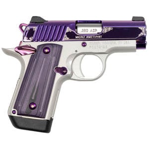 Kimber Micro Amethyst NS 380 Auto (ACP) 4in Stainless/Purple Pistol - 7+1 Rounds