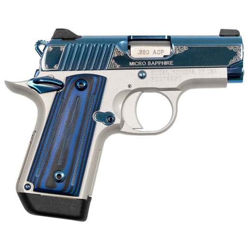 Kimber Micro Sapphire Special Edition 380 Auto (ACP) 2.75in Polished Bright Blue Pistol - 7+1 Rounds - Blue image