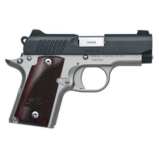 Kimber Micro 9mm Luger 3.1in Black/Stainless Steel Pistol - 6+1 - Black image