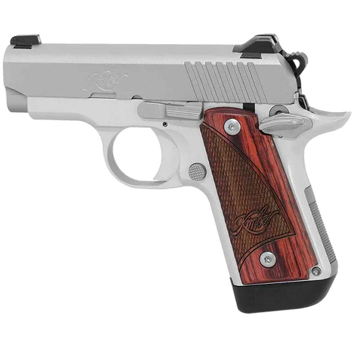 Kimber Micro With Night Sights 380 Auto (ACP) 2.75in Stainless/Rosewood Pistol - 7+1 Rounds - Stainless/Rosewood/Black Kimber Micro With Night Sights 380 Auto (ACP) 2.75in Stainless/Rosewood Pistol - 7+1 Rounds - Stainless/Rosewood/Black