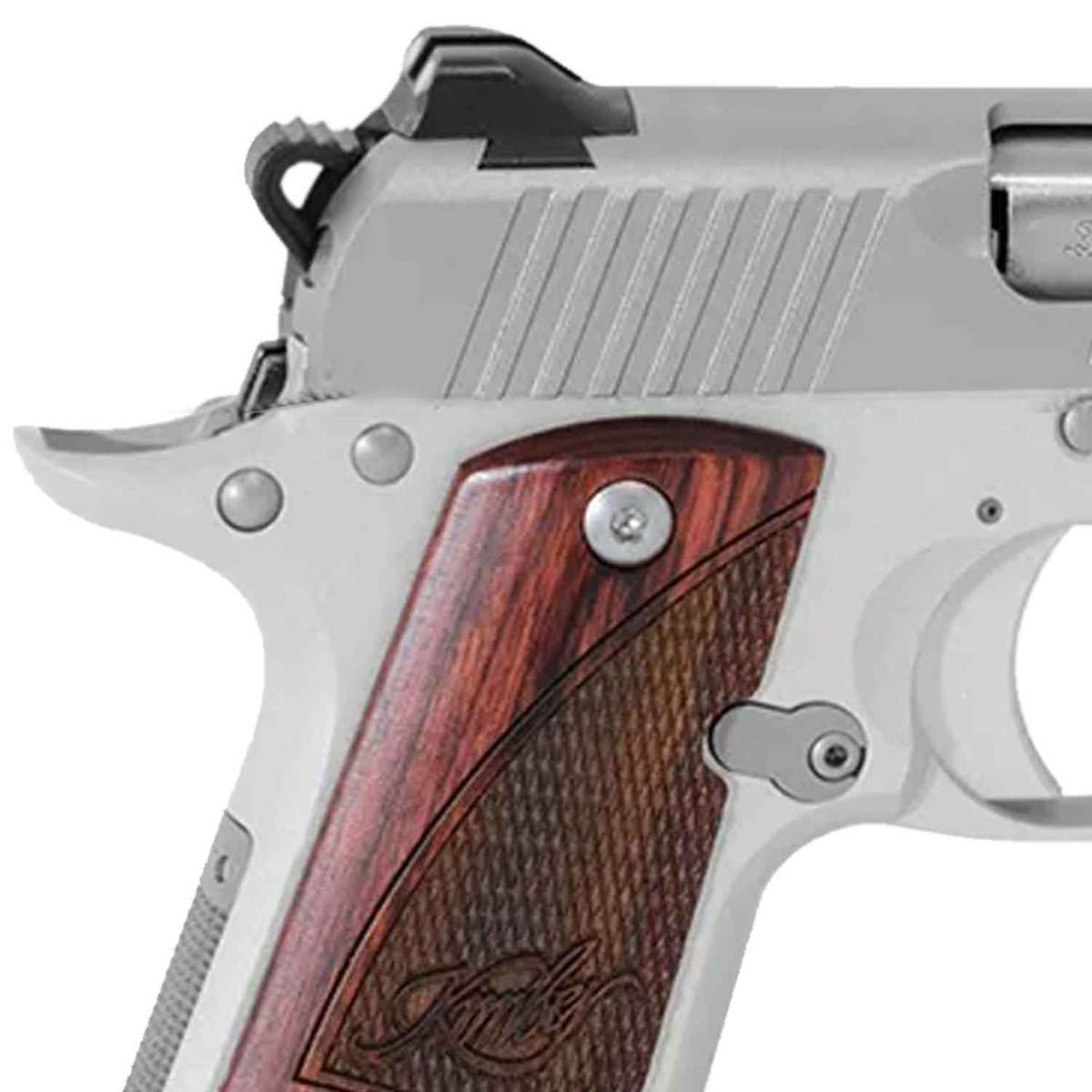 Kimber Micro With Night Sights 380 Auto (ACP) 2.75in Stainless/Rosewood Pistol - 7+1 Rounds - Stainless/Rosewood/Black Kimber Micro With Night Sights 380 Auto (ACP) 2.75in Stainless/Rosewood Pistol - 7+1 Rounds - Stainless/Rosewood/Black