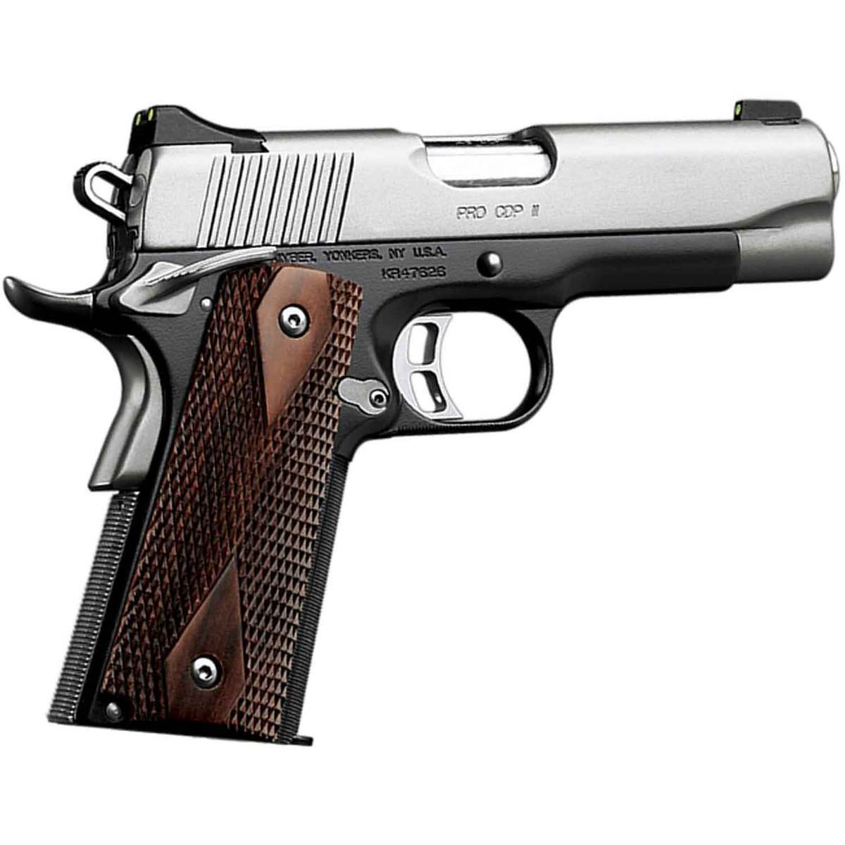 Kimber Pro CDP II 45 Auto (ACP) 4in Black/Stainless Pistol - 7+1 Rounds Kimber Pro CDP II 45 Auto (ACP) 4in Black/Stainless Pistol - 7+1 Rounds