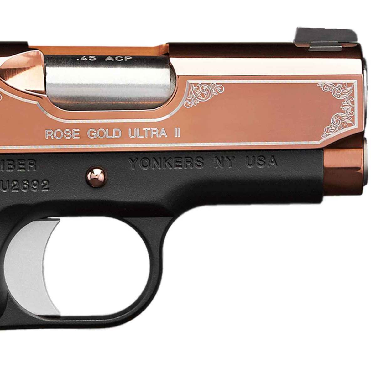 Kimber Rose Gold Ultra II 9mm Luger 3in Rose Gold/Black Pistol - 8+1 Rounds - Rose Gold/Black Kimber Rose Gold Ultra II 9mm Luger 3in Rose Gold/Black Pistol - 8+1 Rounds - Rose Gold/Black
