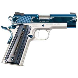 Kimber Special Edition 9mm Luger 3in Satin Silver/High Polish Bright Blue Pistol - 8+1 Rounds Kimber Special Edition 9mm Luger 3in Satin Silver/High Polish Bright Blue Pistol - 8+1 Rounds