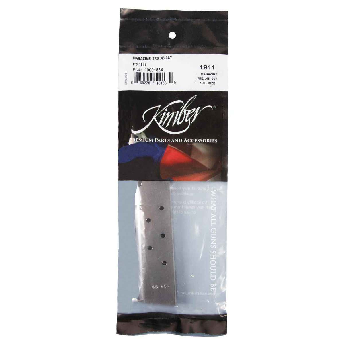 Kimber Stainless Custom/Pro 45 Auto (ACP) Handgun Magazine - 7 Rounds Kimber Stainless Custom/Pro 45 Auto (ACP) Handgun Magazine - 7 Rounds