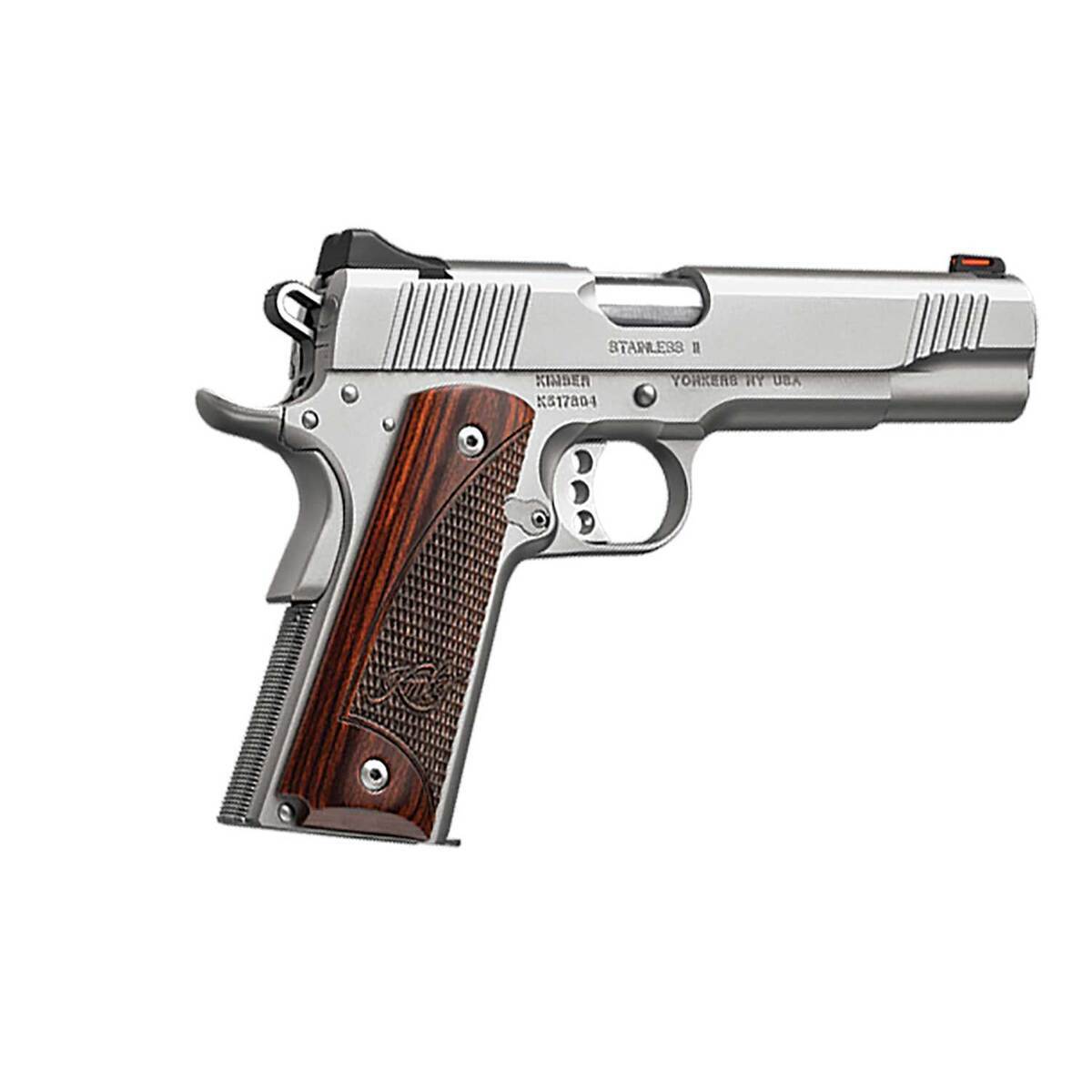 Kimber Stainless II 9mm 5in Satin Silver Pistol - 9+1 Rounds - Satin Silver Kimber Stainless II 9mm 5in Satin Silver Pistol - 9+1 Rounds - Satin Silver