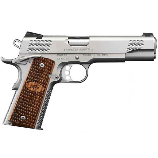 Kimber Stainless Raptor II 9mm Luger 5in Stainless/Wood Pistol - 9+1 Rounds - Stainless/Wood image