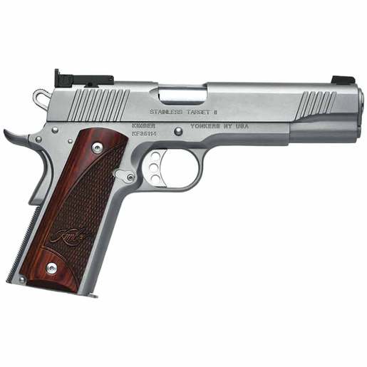 Kimber Stainless Target II 9mm Luger 5in Stainless/Rosewood Pistol - 9+1 Rounds image