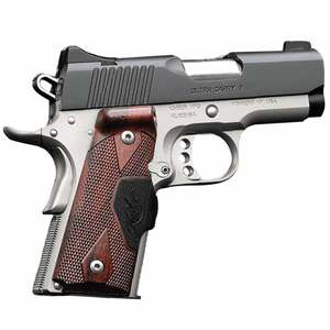 Kimber Ultra Carry II Two-Tone LG Crimson Trace 9mm Luger 3in Silver/Rosewood Pistol - 8+1 Rounds