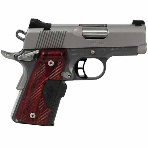 Kimber Ultra CDP Crimson Trace Lasergrips 45 Auto (ACP) 3in Stainless/Rosewood Pistol - 7+1 Rounds - Stainless/Black/Wood image