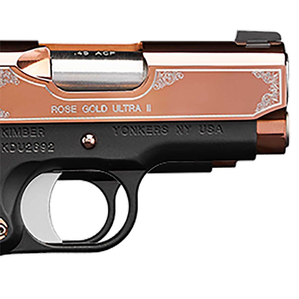 Kimber Ultra II 45 Auto (ACP) 3in Rose Gold PVD Pistol - 7+1 Rounds - Rose Gold Kimber Ultra II 45 Auto (ACP) 3in Rose Gold PVD Pistol - 7+1 Rounds - Rose Gold