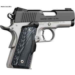 Kimber Master Carry 45 Auto (ACP) 3in Matte Black & Satin Silver/Blued Pistol - 7+1 Rounds