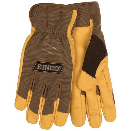 Kinco Men's KincoPro Synthetic Work Gloves - Brown S