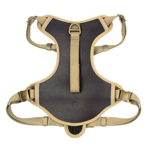 King Buck Leather Dog Harness - Brown Medium/Large
