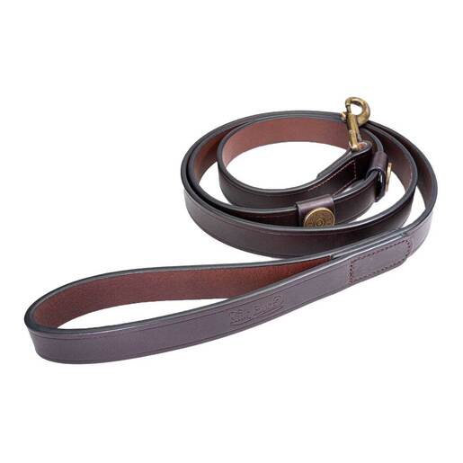 King Buck Leather Dog Leash - 6ft - Brown 6ft