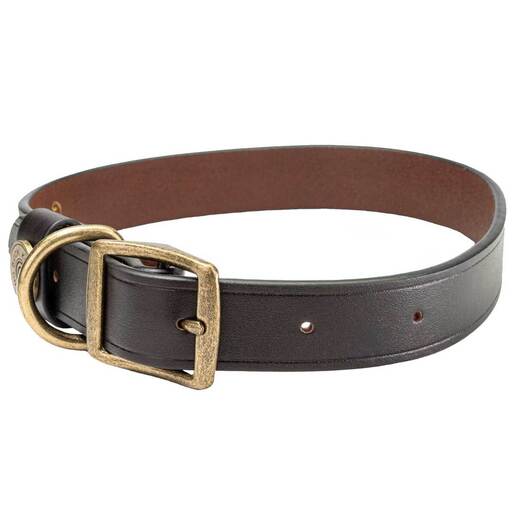 King Buck Premium Leather Collar - Black Small/Medium