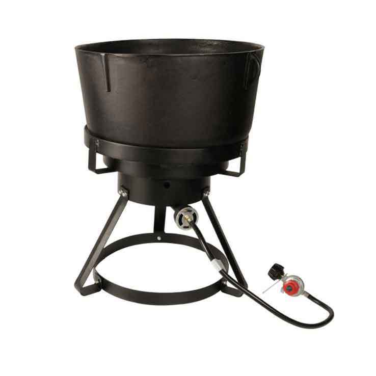King Kooker 10-Gallon Cast Iron Jambalaya Pot and Cooker Package