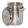 King Kooker 24 Quart Stainless Steel Pot with Basket and Lid