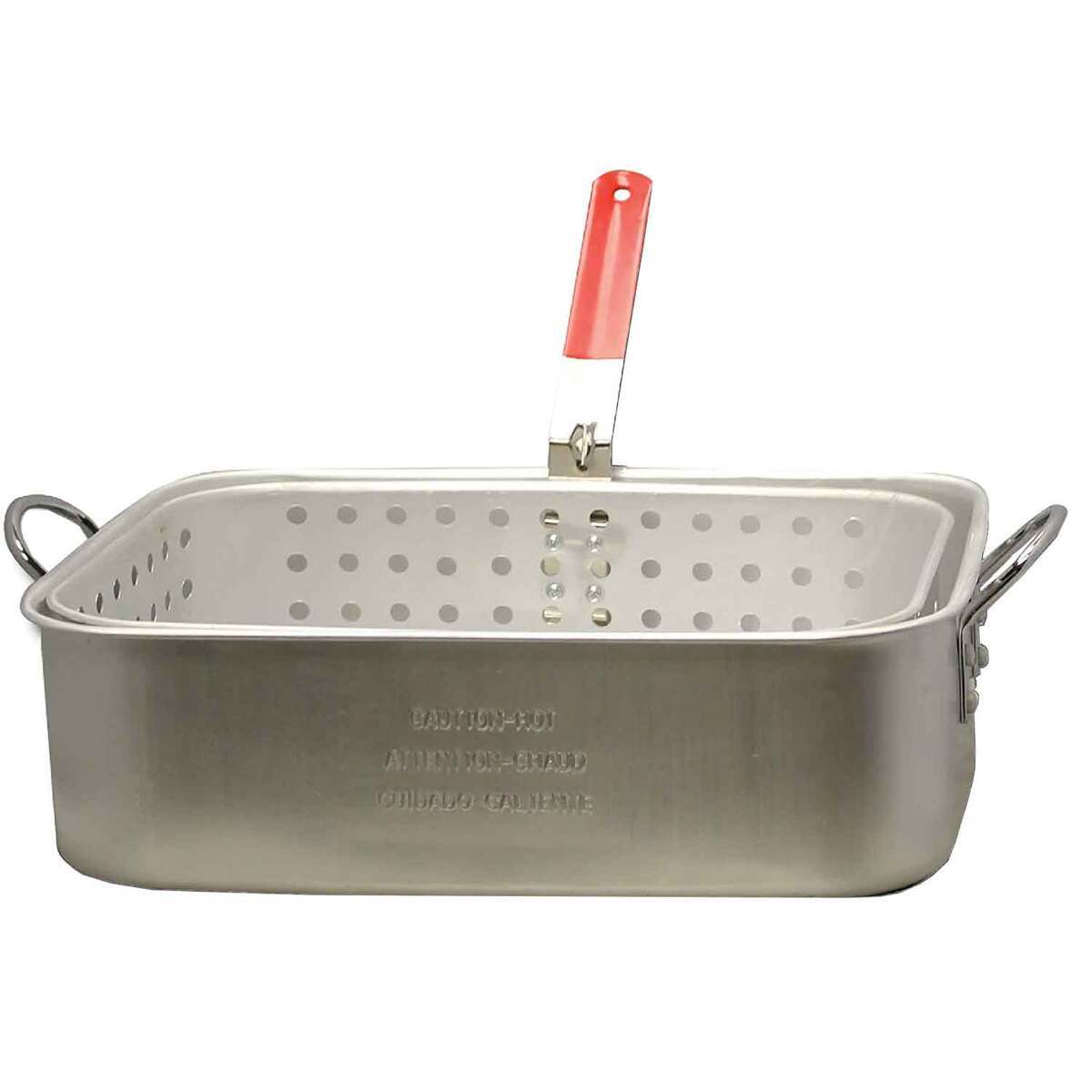 King Kooker Aluminum 15 Quart Rectangular Fry Pan with Basket - Silver King Kooker Aluminum 15 Quart Rectangular Fry Pan with Basket - Silver