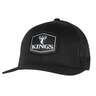 King's Camo Logo Patch Snapback Hat - Black - One Size Fits Most - Black One Size Fits Most