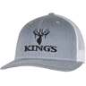 King's Camo Logo Snapback Adjustable Hat - Heather Grey/White - One Size Fits Most - Heather Grey/White One Size Fits Most