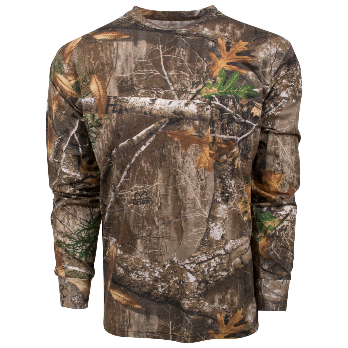 King's Camo Men's Realtree Edge Classic Cotton Long Sleeve Shirt King's Camo Men's Realtree Edge Classic Cotton Long Sleeve Shirt