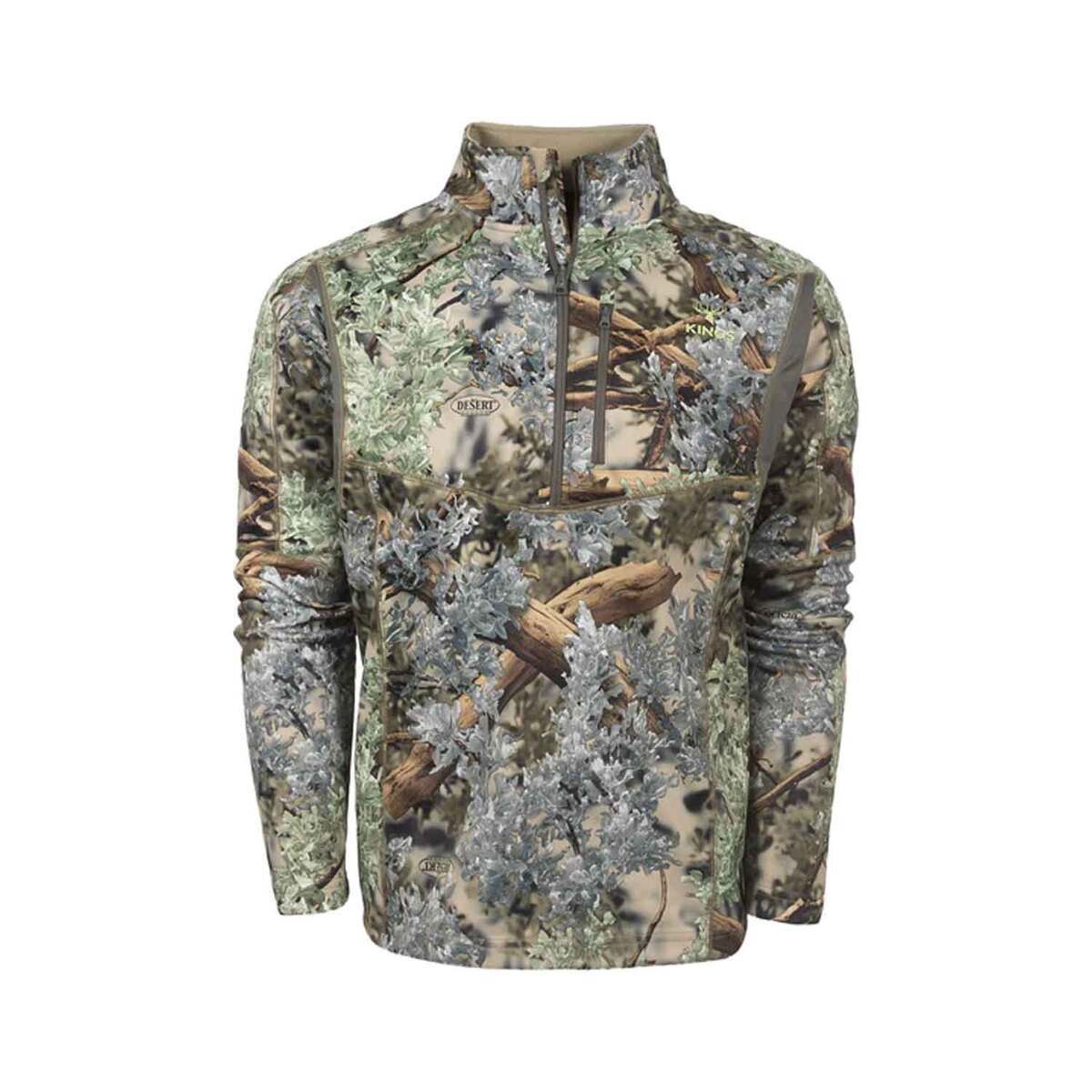 King's Camo Men's Desert Shadow Hunter 1/4 Zip Hunting Jacket - L ...