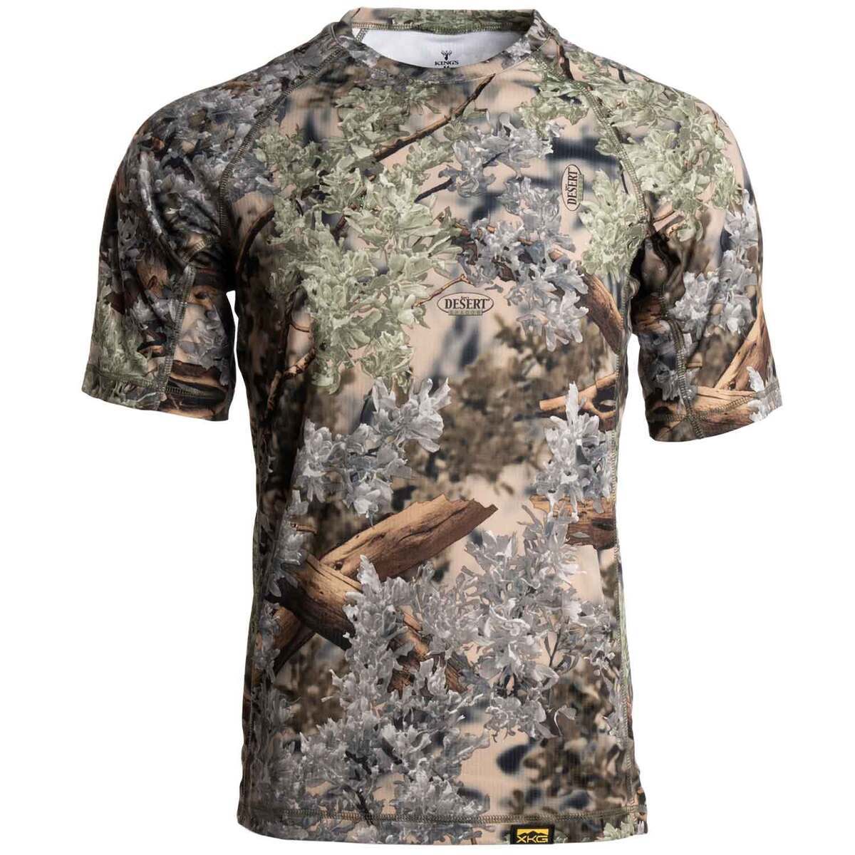 King's Camo Men's Desert Shadow XKG Elevation Short Sleeve Hunting Shirt King's Camo Men's Desert Shadow XKG Elevation Short Sleeve Hunting Shirt