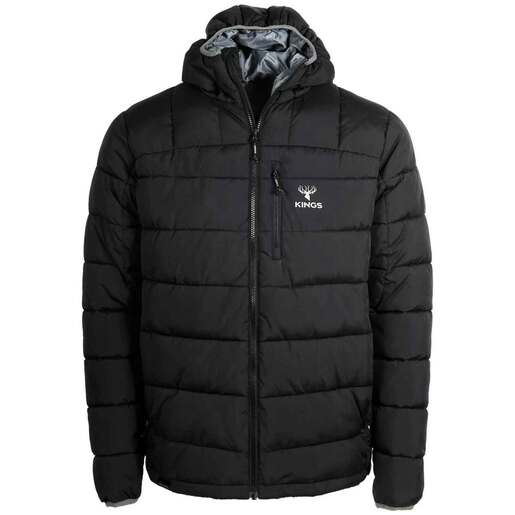 Kings Camo Men’s Hunter Loft Insulated Hunting Jacket – Black S
